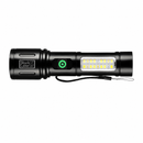 Linterna LED Recargable con Doble Luz y Zoom Ajustable