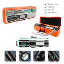 Linterna LED Recargable con Doble Luz y Zoom Ajustable
