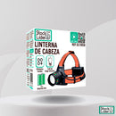 Linterna Frontal LED Recargable 2500 Lúmenes con Zoom